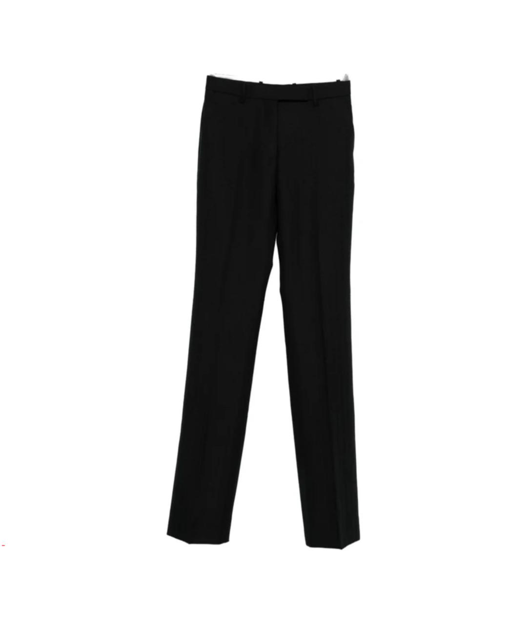 TOM FORD Черные шерстяные прямые брюки, фото 1