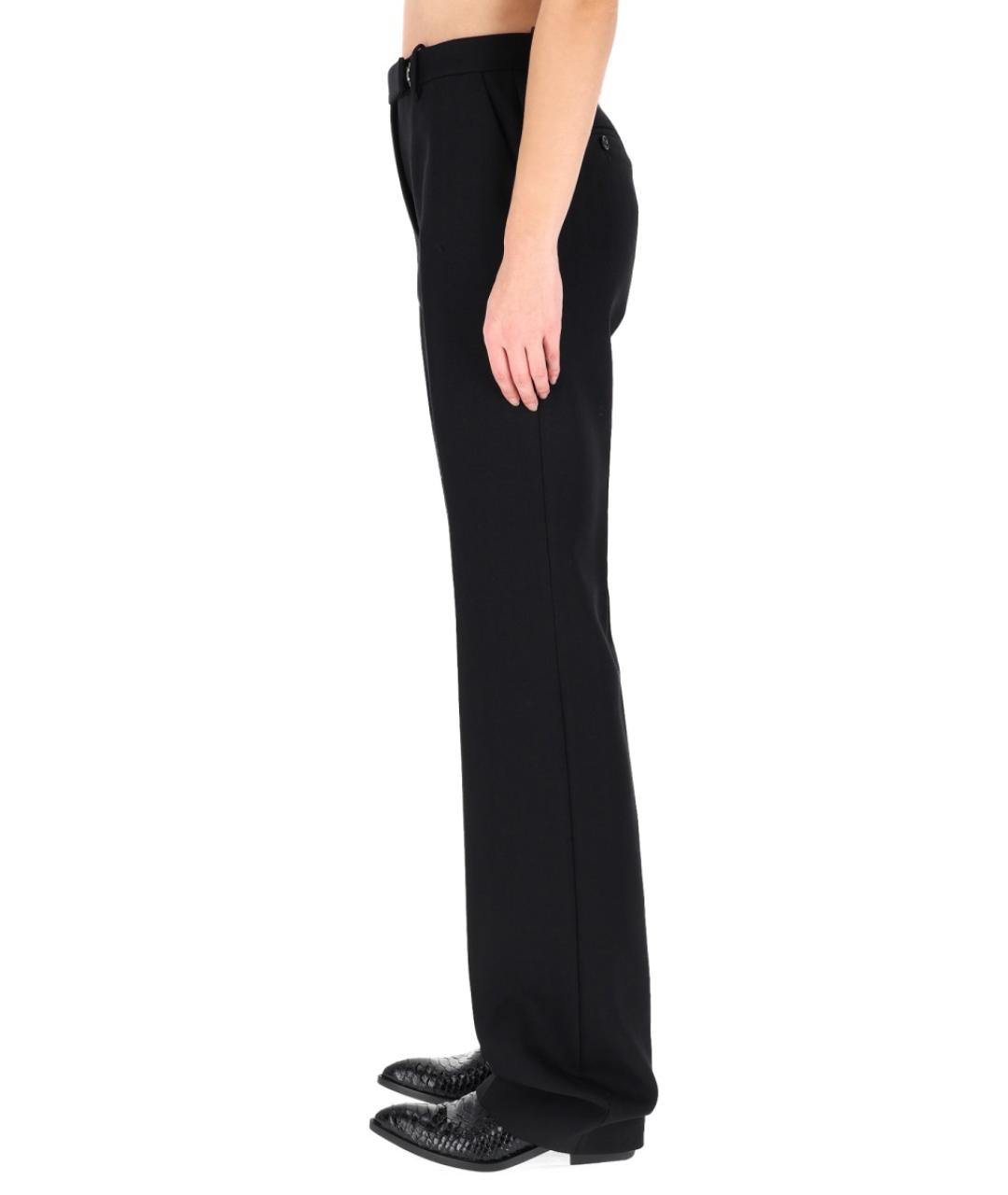 TOM FORD Черные шерстяные прямые брюки, фото 3