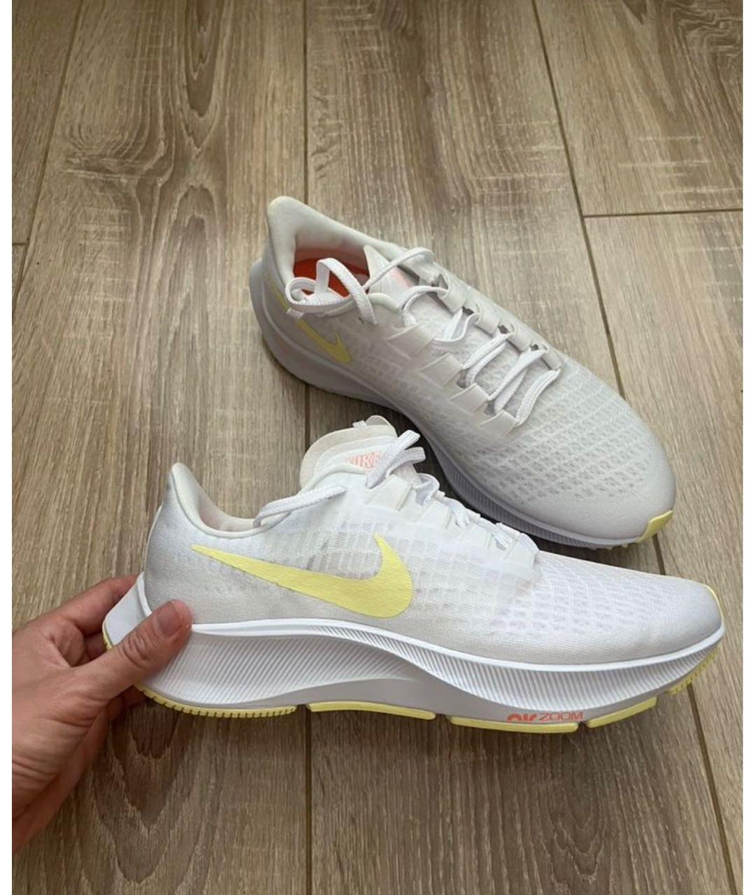 NIKE Белые синтетические кроссовки, фото 2