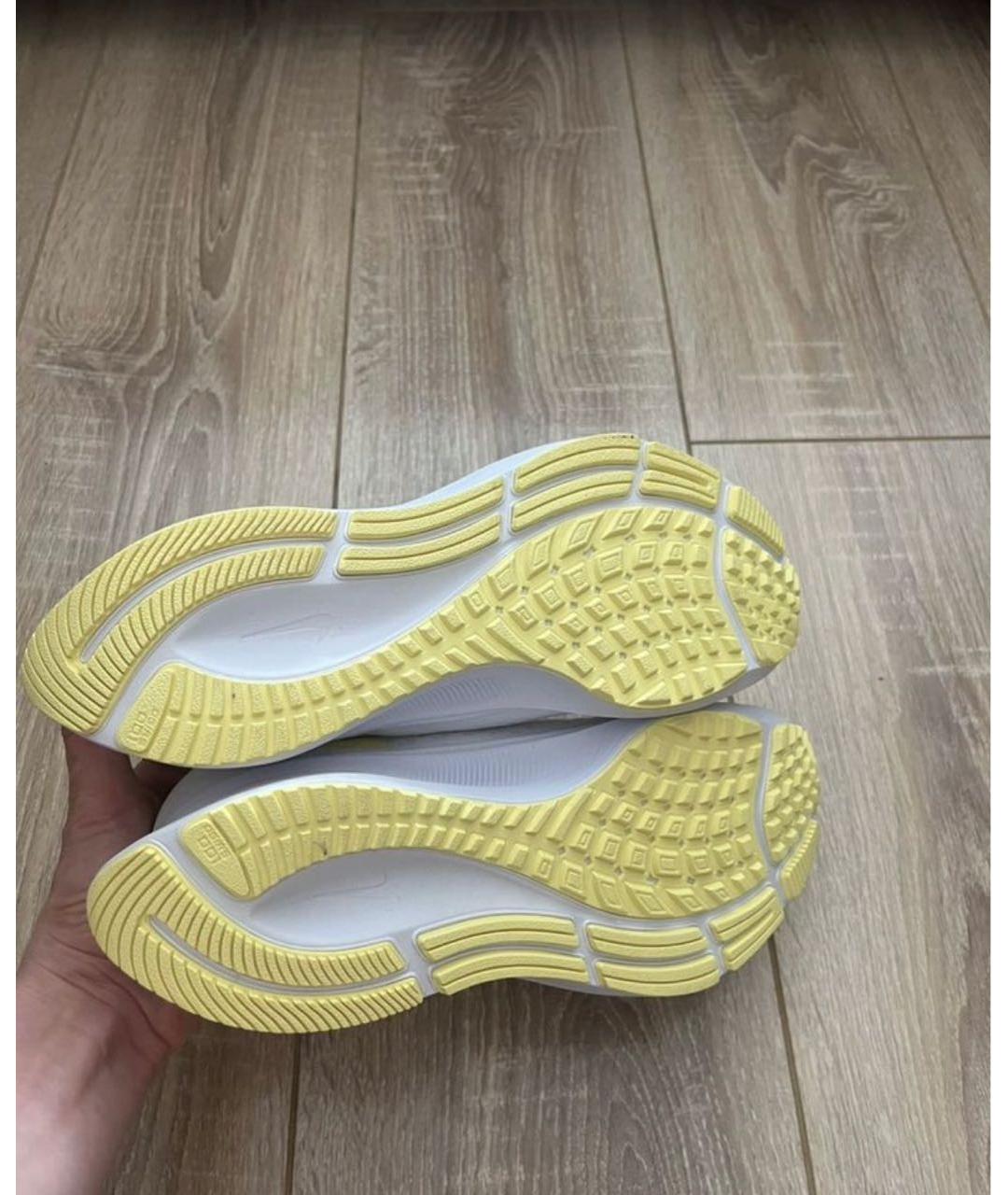 NIKE Белые синтетические кроссовки, фото 5