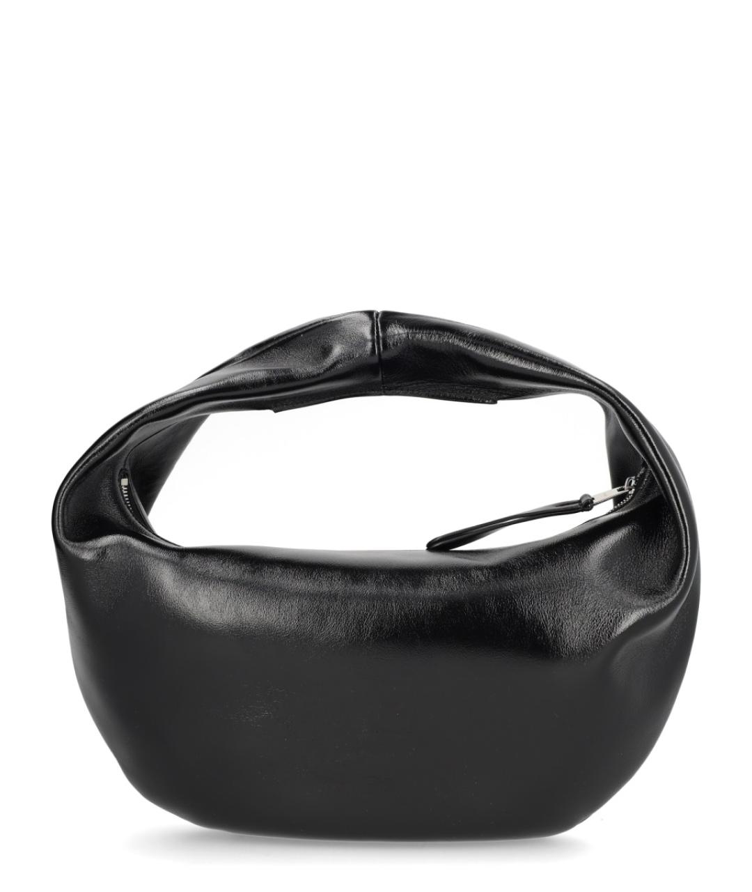 KHAITE Черная кожаная сумка с короткими ручками, фото 2