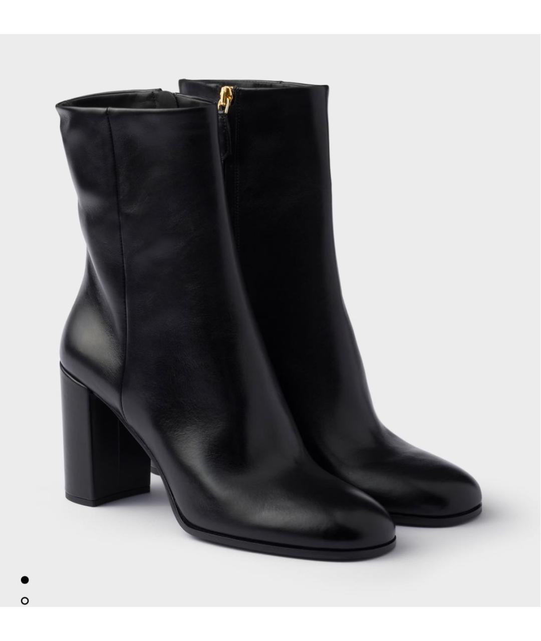 PRADA Черные кожаные ботильоны, фото 2