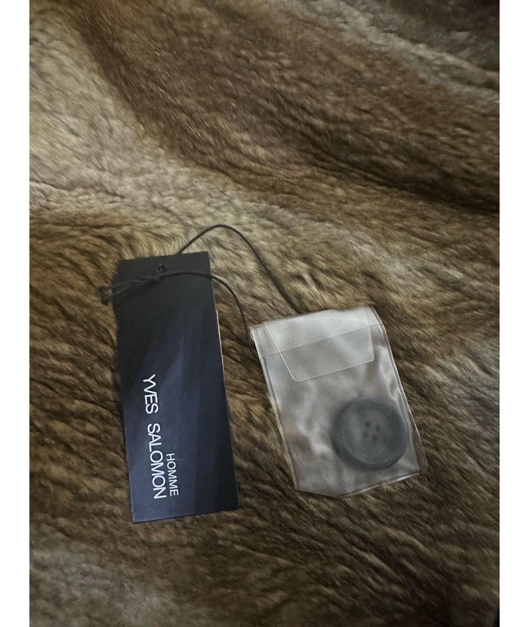 YVES SALOMON Темно-синяя хлопковая парка, фото 8