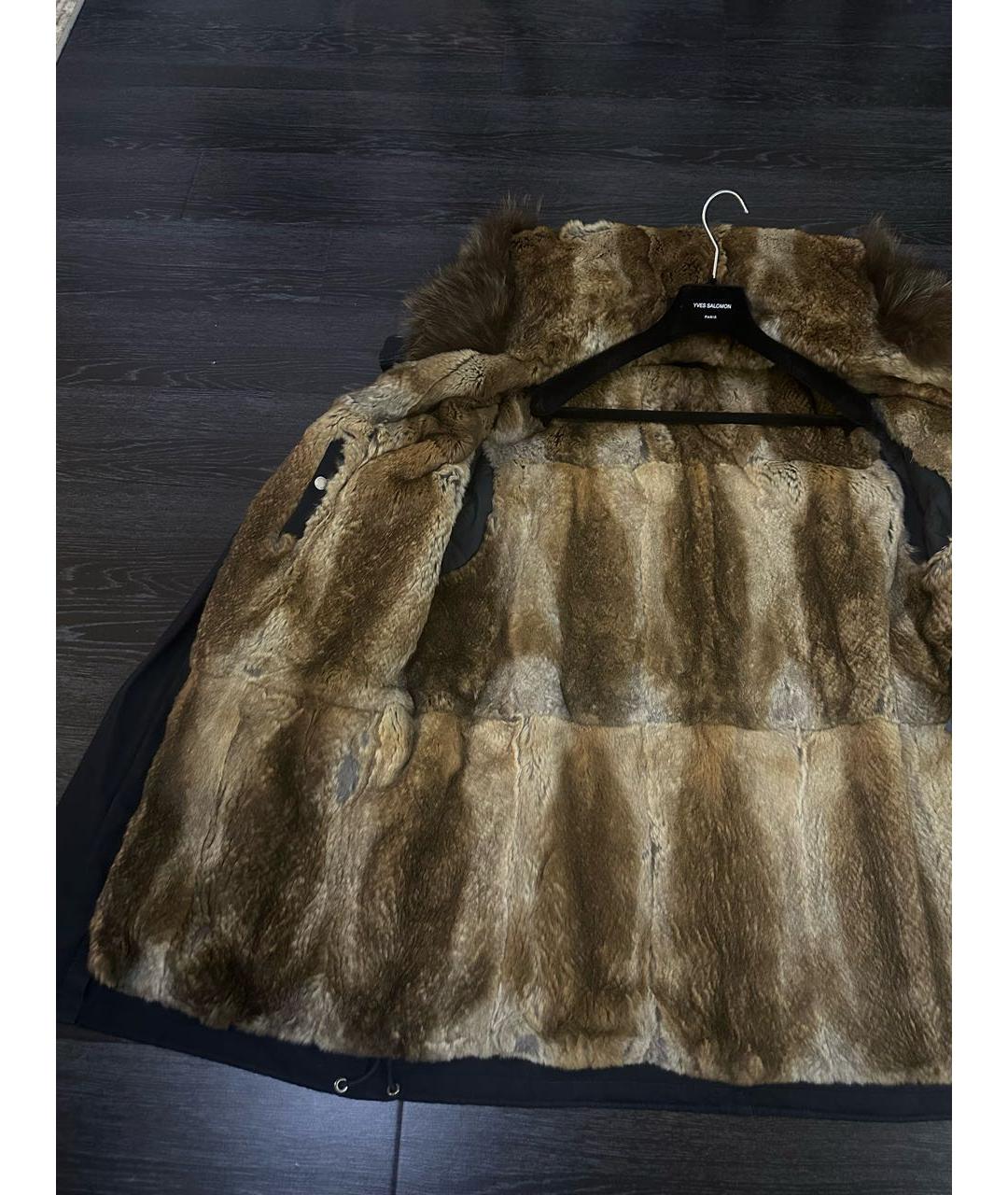 YVES SALOMON Темно-синяя хлопковая парка, фото 6