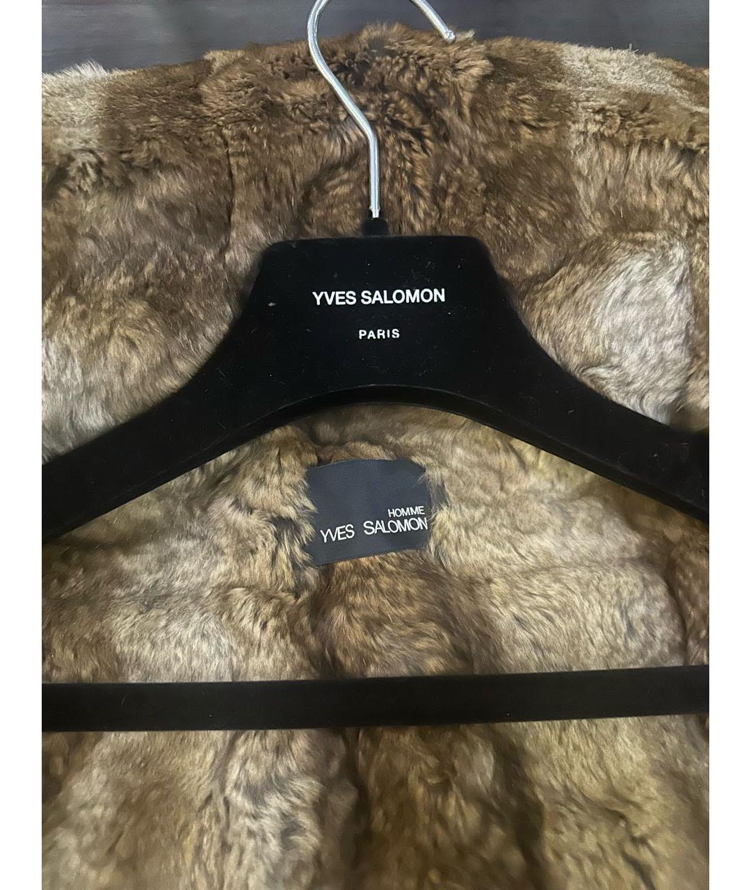 YVES SALOMON Темно-синяя хлопковая парка, фото 3