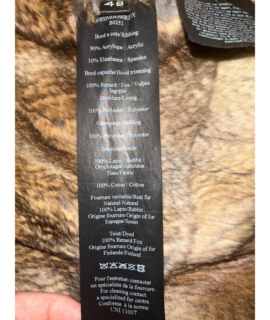 YVES SALOMON Темно-синяя хлопковая парка, фото 5