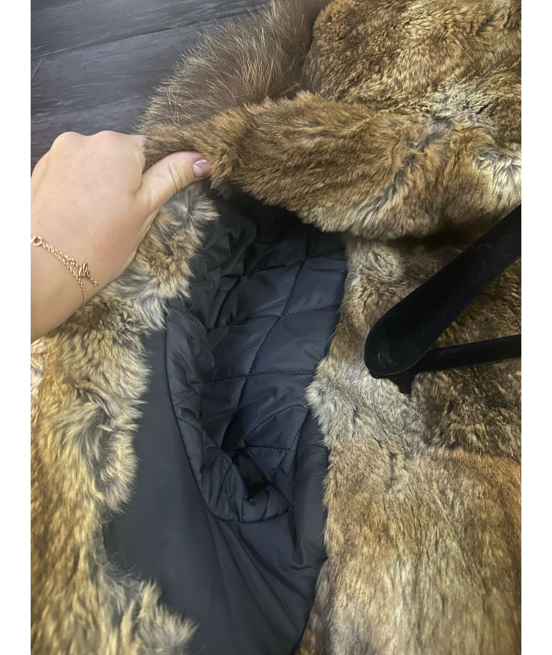 YVES SALOMON Темно-синяя хлопковая парка, фото 4