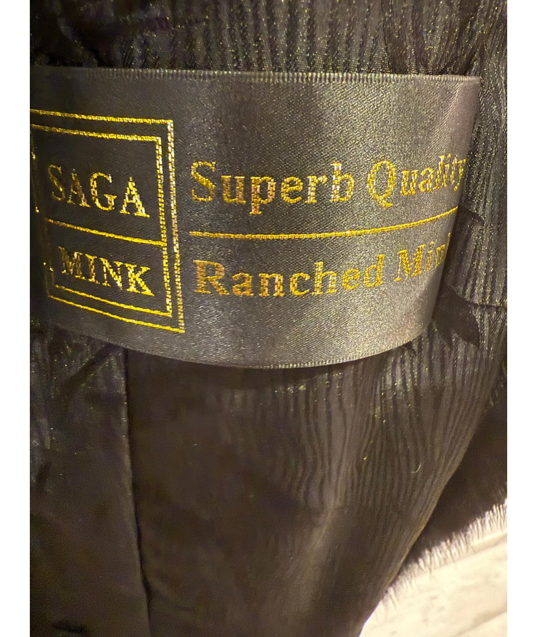 MALA MATI Черная меховая шуба, фото 4