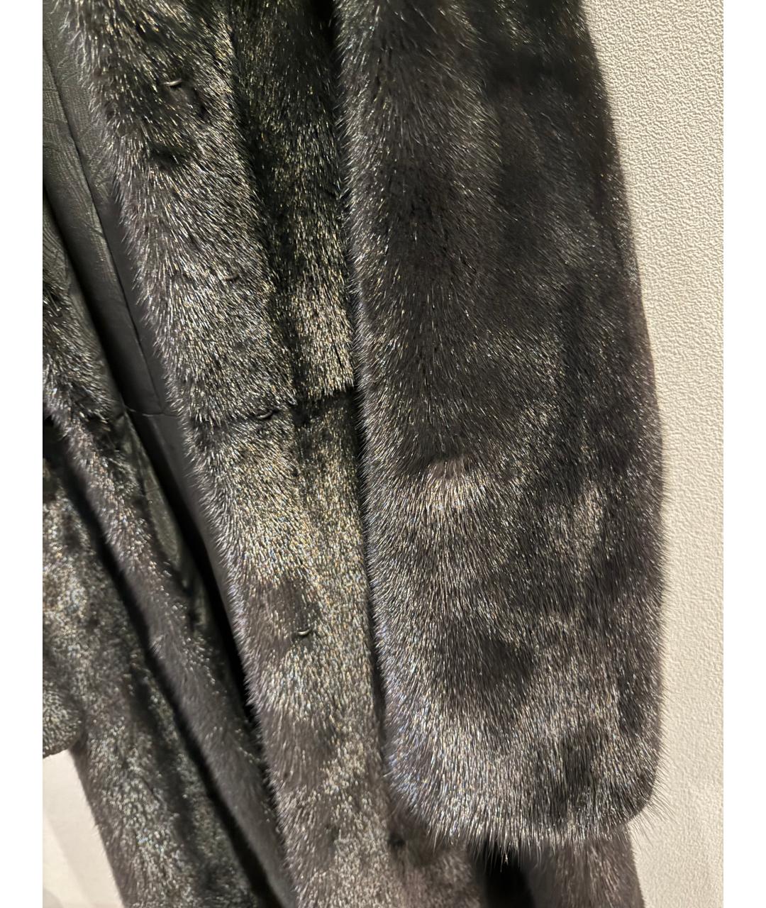 MALA MATI Черная меховая шуба, фото 9