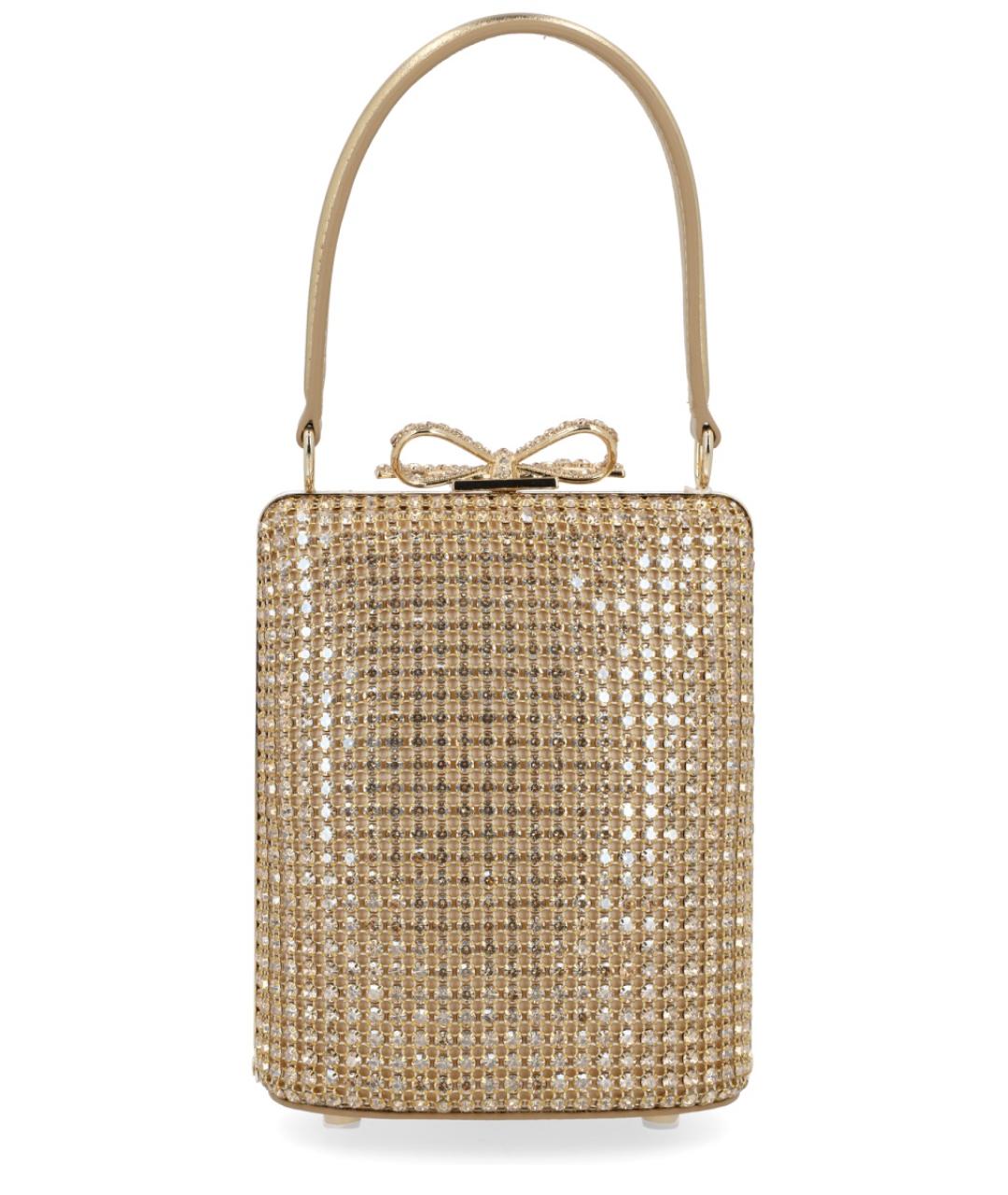 SELF-PORTRAIT Золотая сумка с короткими ручками, фото 2