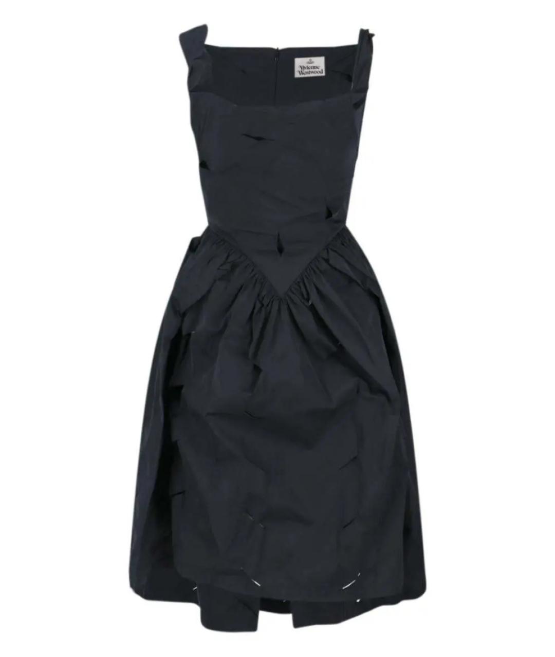 VIVIENNE WESTWOOD Черное полиэстеровое повседневное платье, фото 1