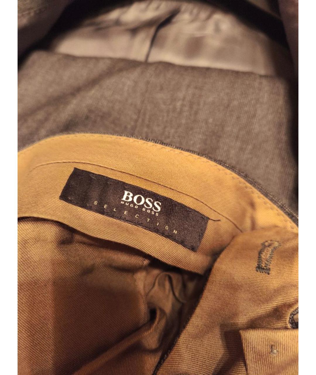 HUGO BOSS Серый классический костюм, фото 8