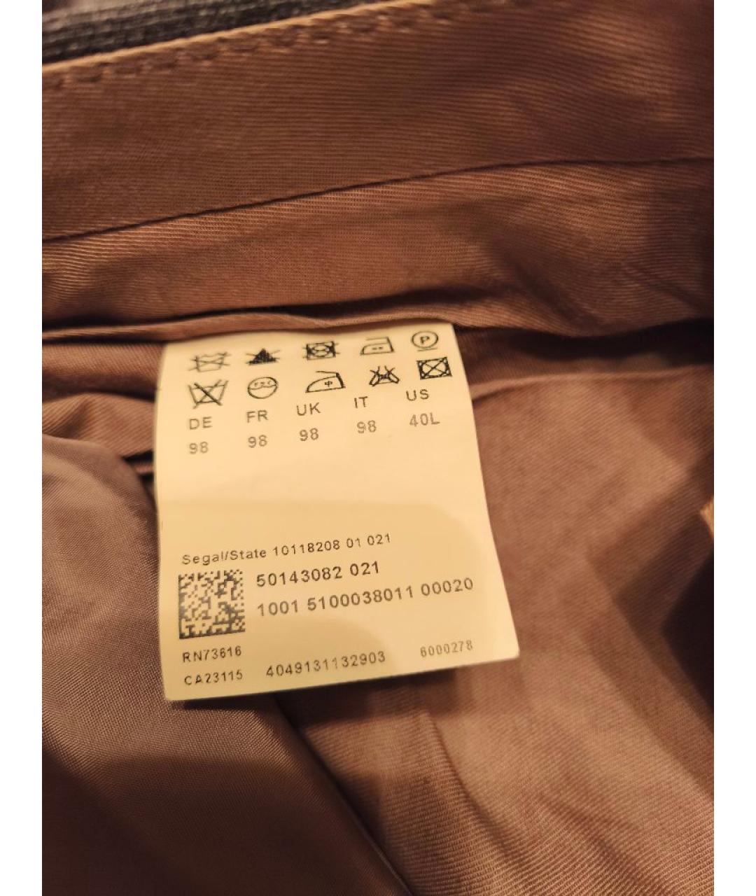 HUGO BOSS Серый классический костюм, фото 9