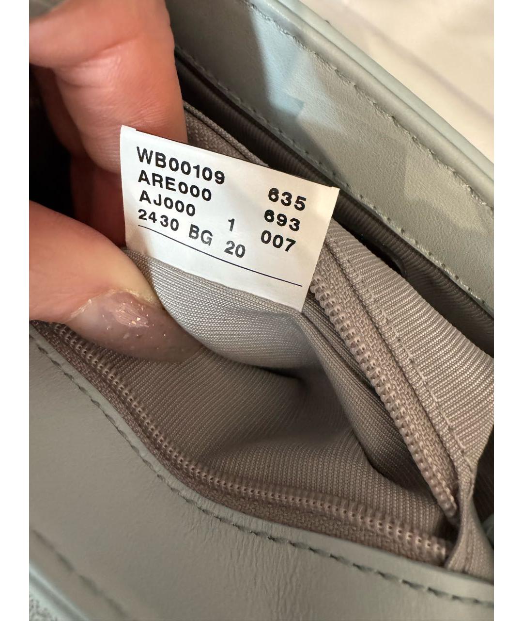 FURLA Голубая кожаная сумка через плечо, фото 6