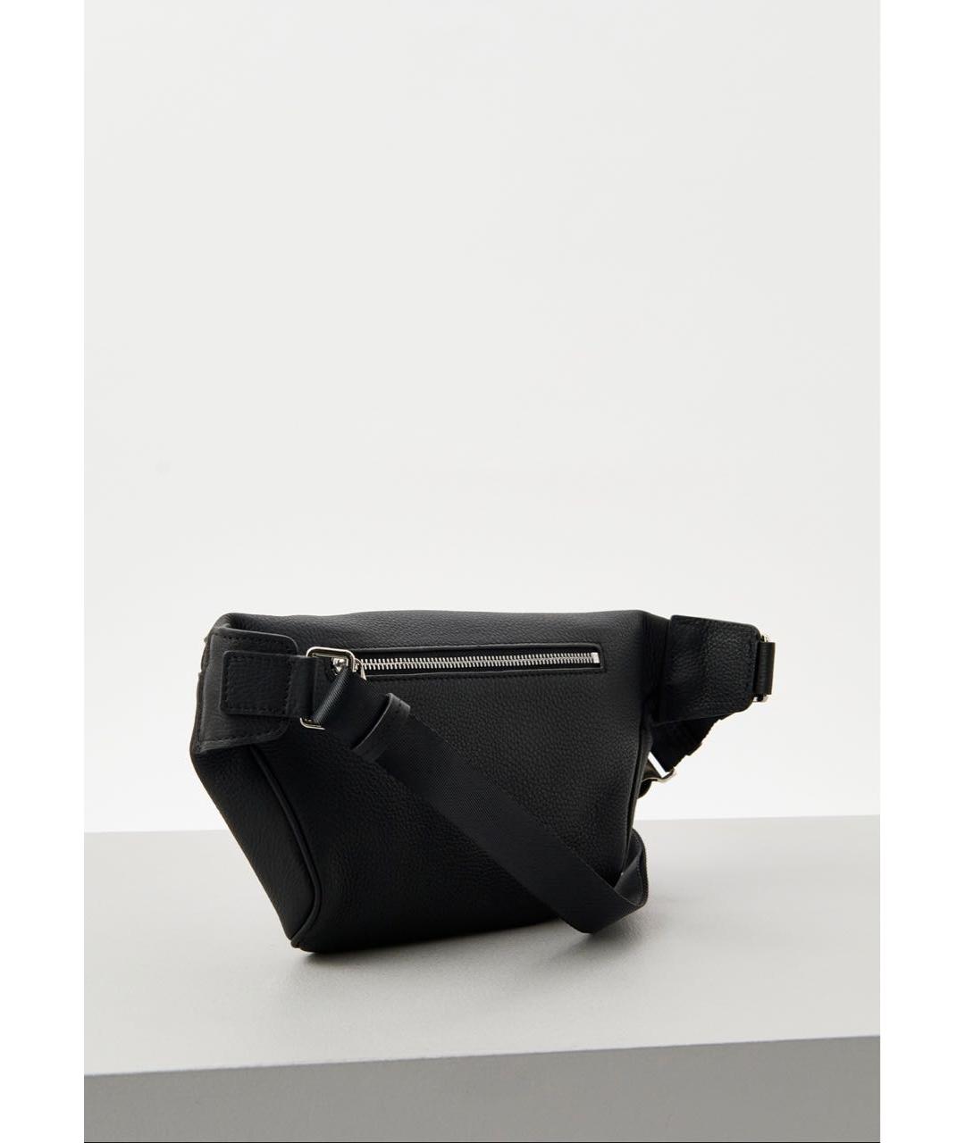 KARL LAGERFELD Черная кожаная поясная сумка, фото 2