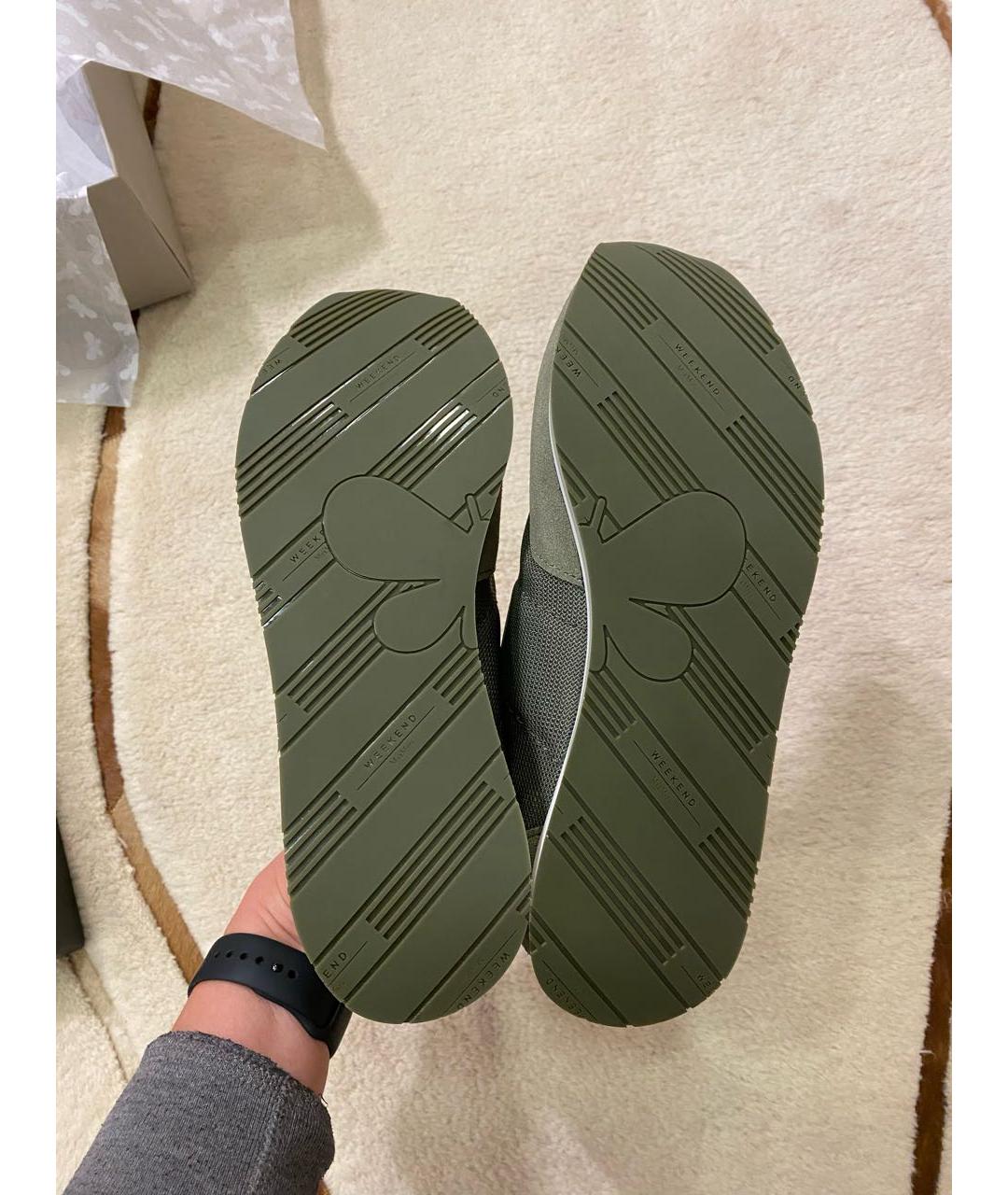WEEKEND MAX MARA Хаки кроссовки, фото 7