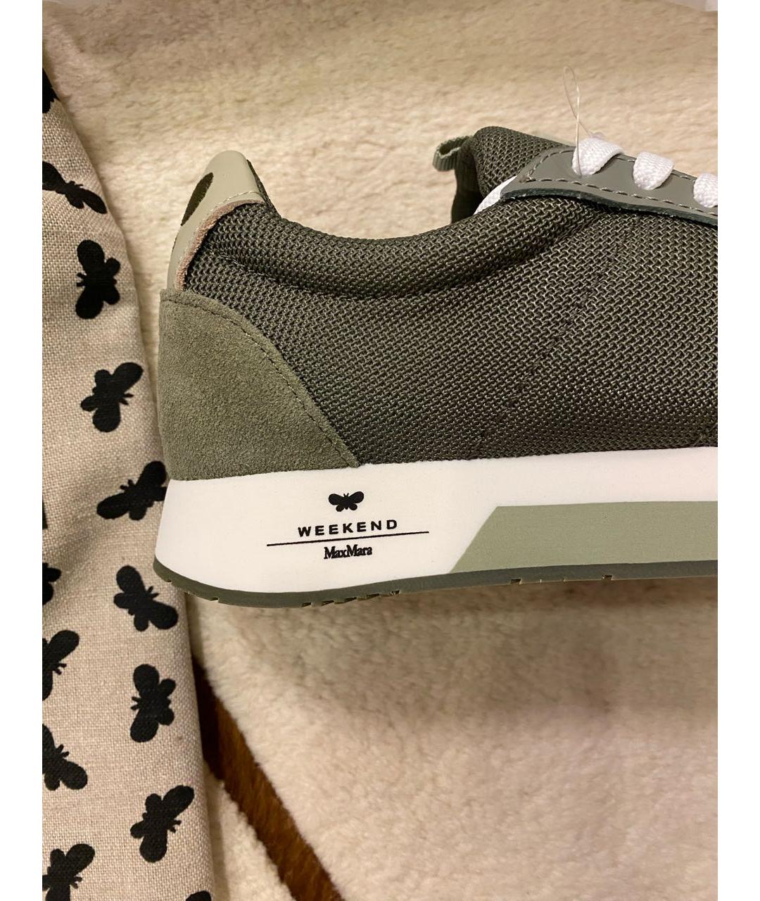 WEEKEND MAX MARA Хаки кроссовки, фото 5