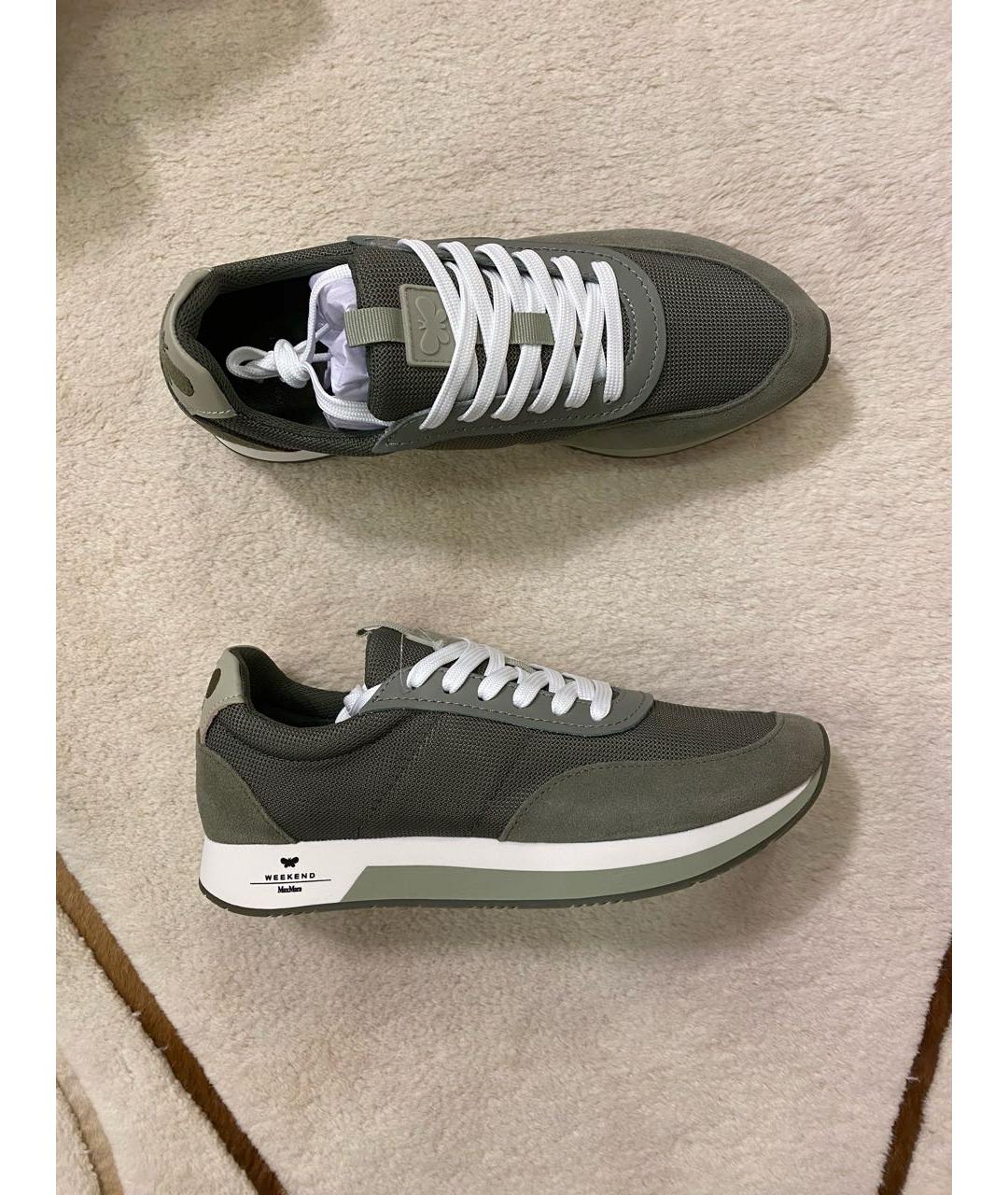 WEEKEND MAX MARA Хаки кроссовки, фото 3
