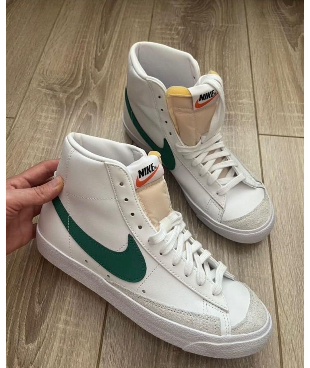 NIKE Белые кожаные кеды, фото 5