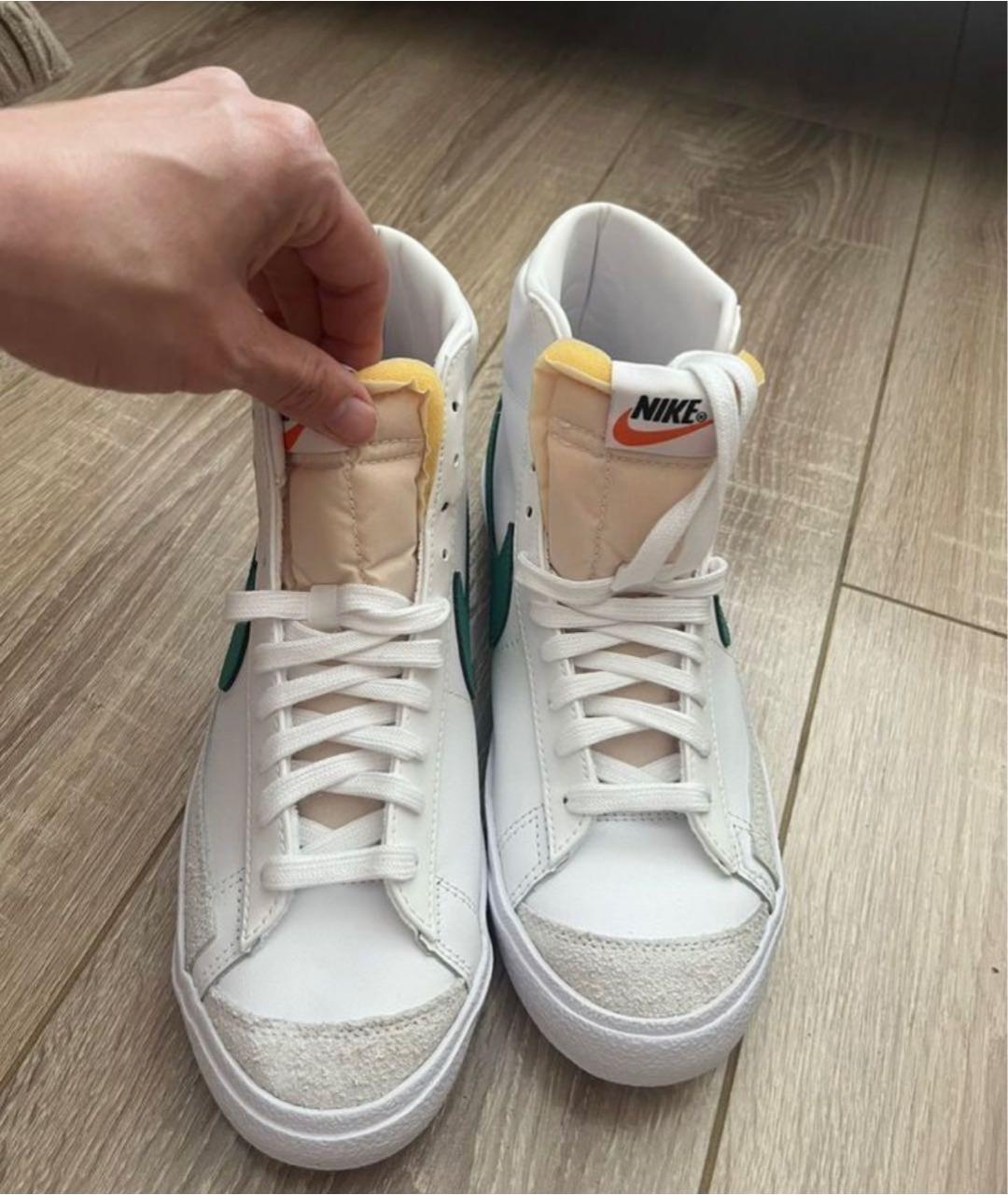 NIKE Белые кожаные кеды, фото 3