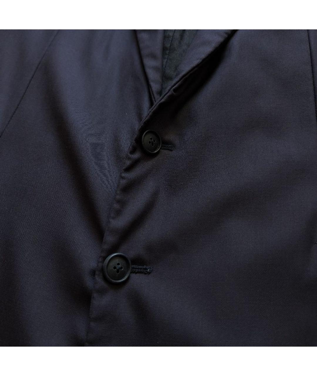 BOTTEGA VENETA Темно-синий шерстяной пиджак, фото 4