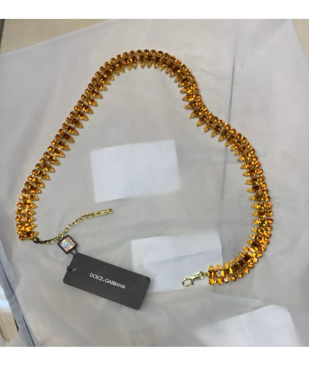 DOLCE&GABBANA Желтый ремень, фото 7