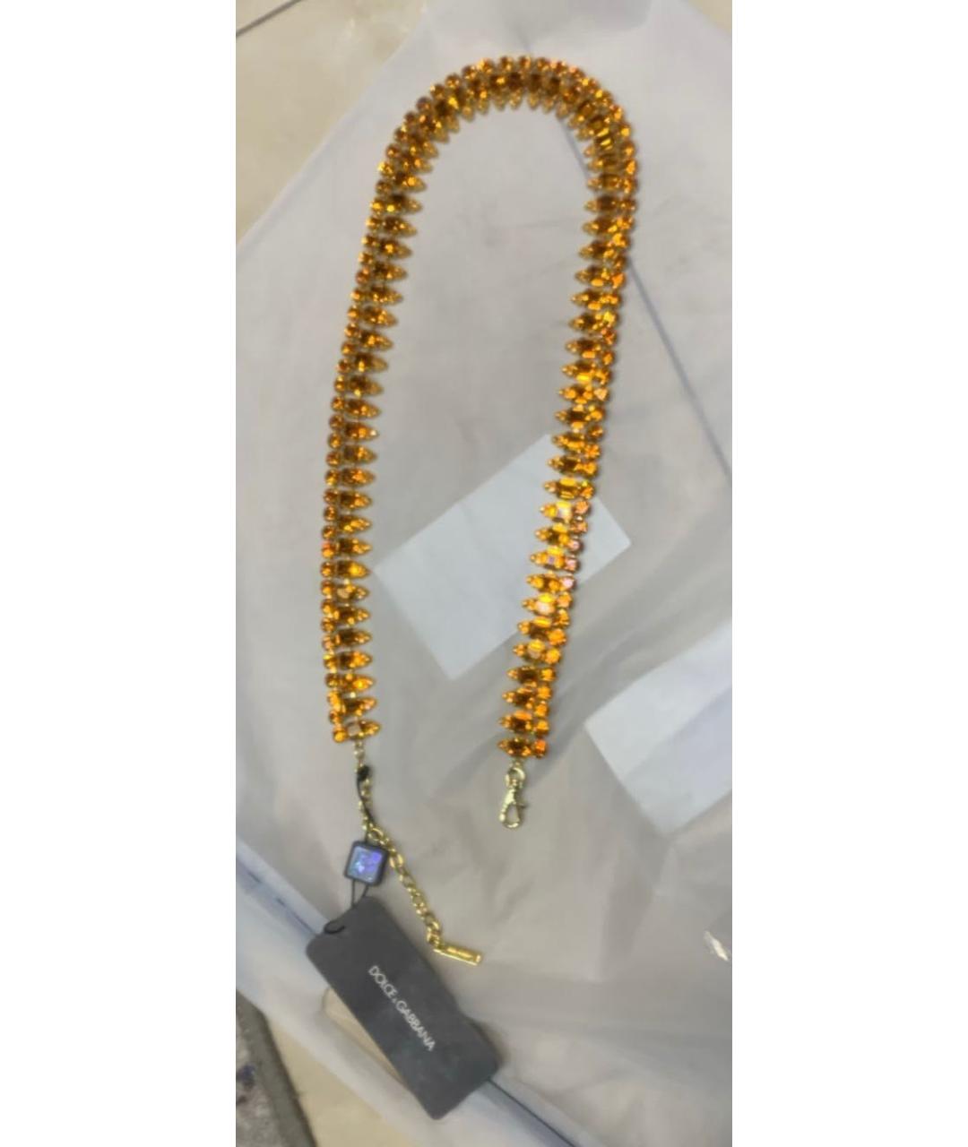 DOLCE&GABBANA Желтый ремень, фото 2