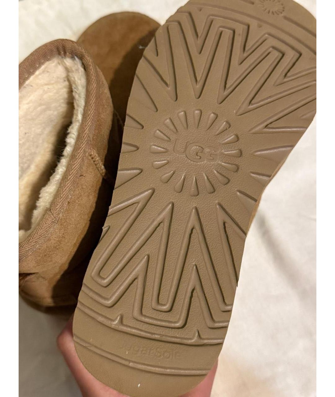 UGG AUSTRALIA Коричневые замшевые ботинки, фото 3