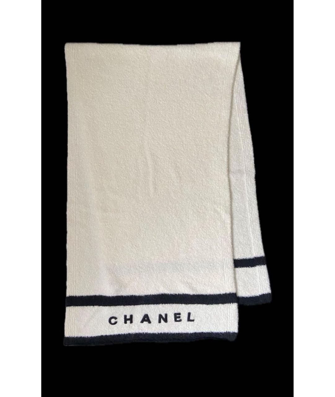 CHANEL Бежевый кашемировый шарф, фото 2