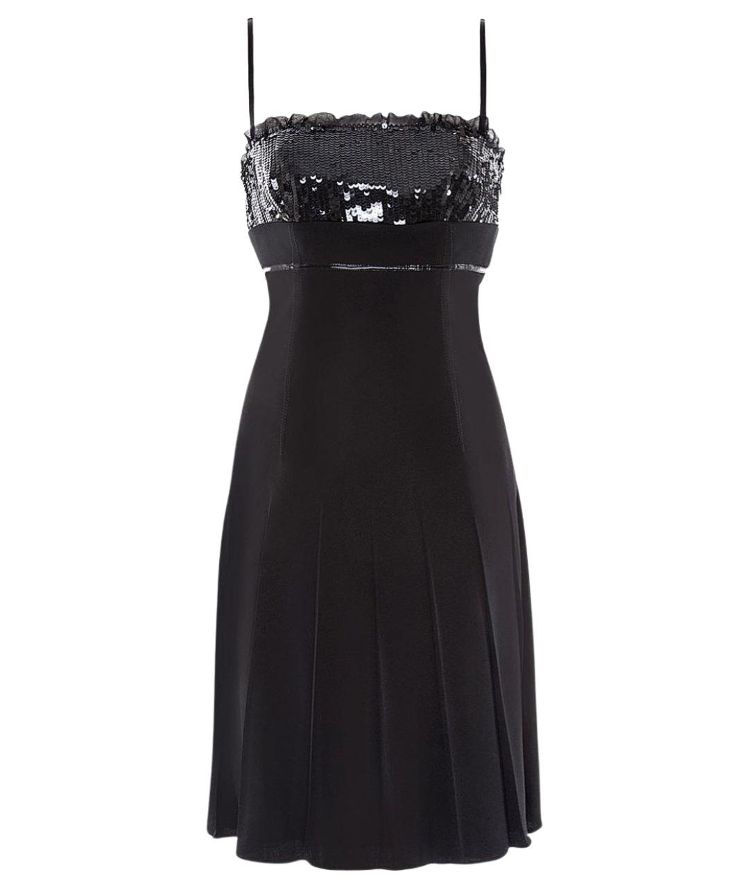 DOLCE&GABBANA Черное шелковое вечернее платье, фото 1