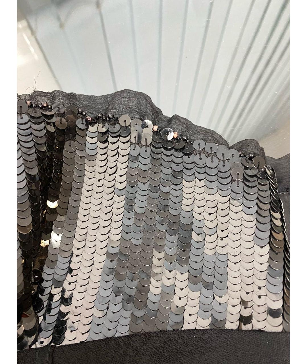 DOLCE&GABBANA Черное шелковое вечернее платье, фото 4