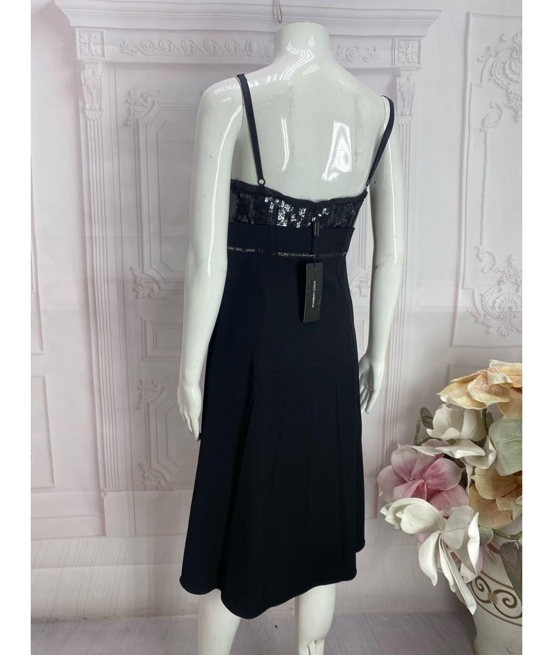 DOLCE&GABBANA Черное шелковое вечернее платье, фото 2