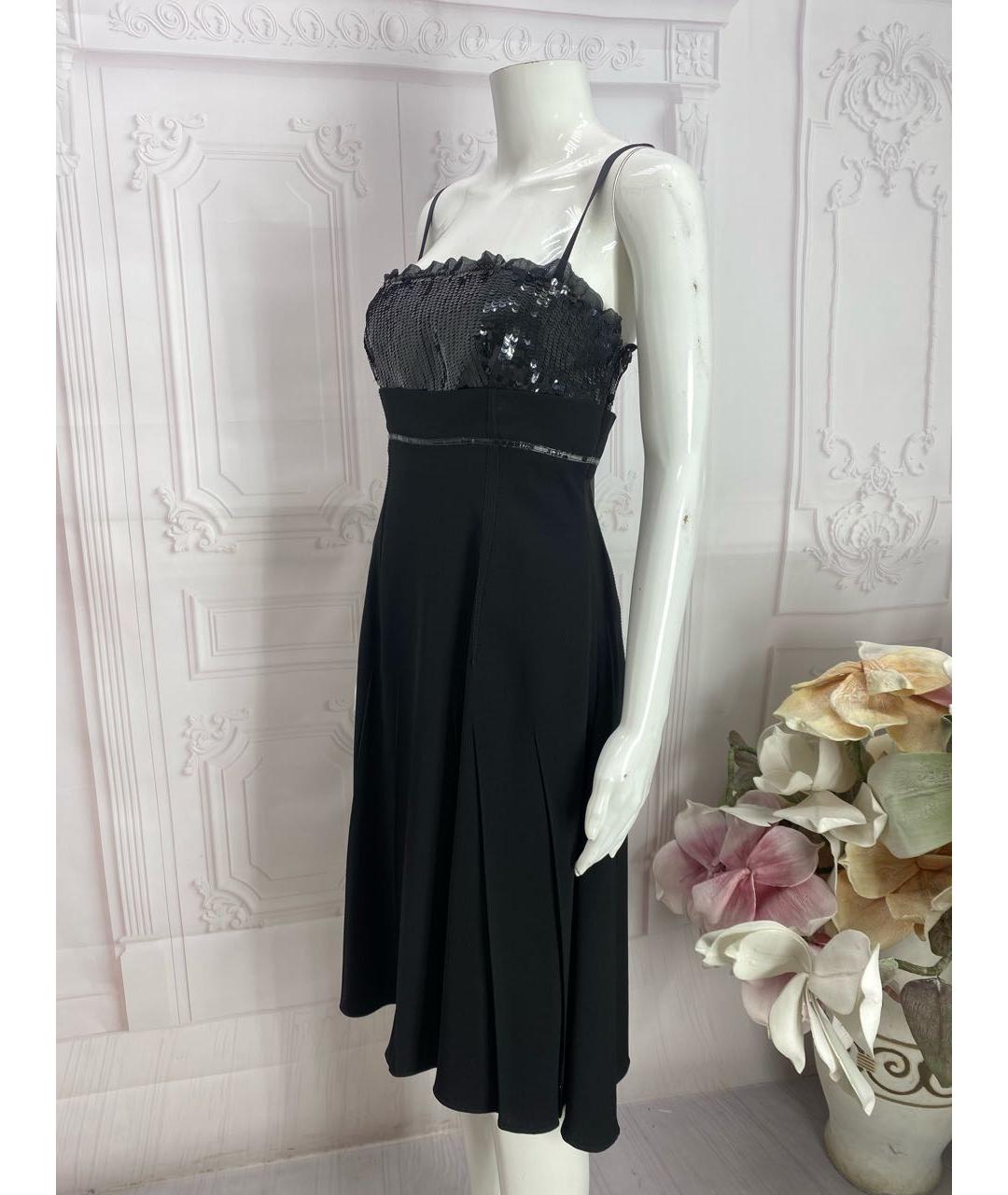 DOLCE&GABBANA Черное шелковое вечернее платье, фото 5