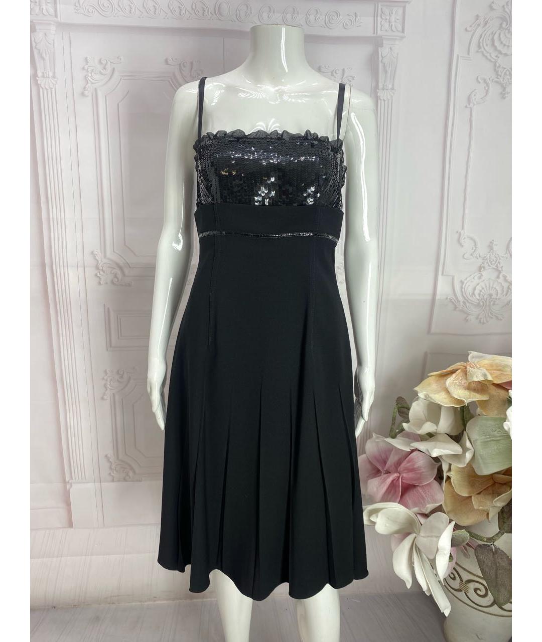 DOLCE&GABBANA Черное шелковое вечернее платье, фото 6