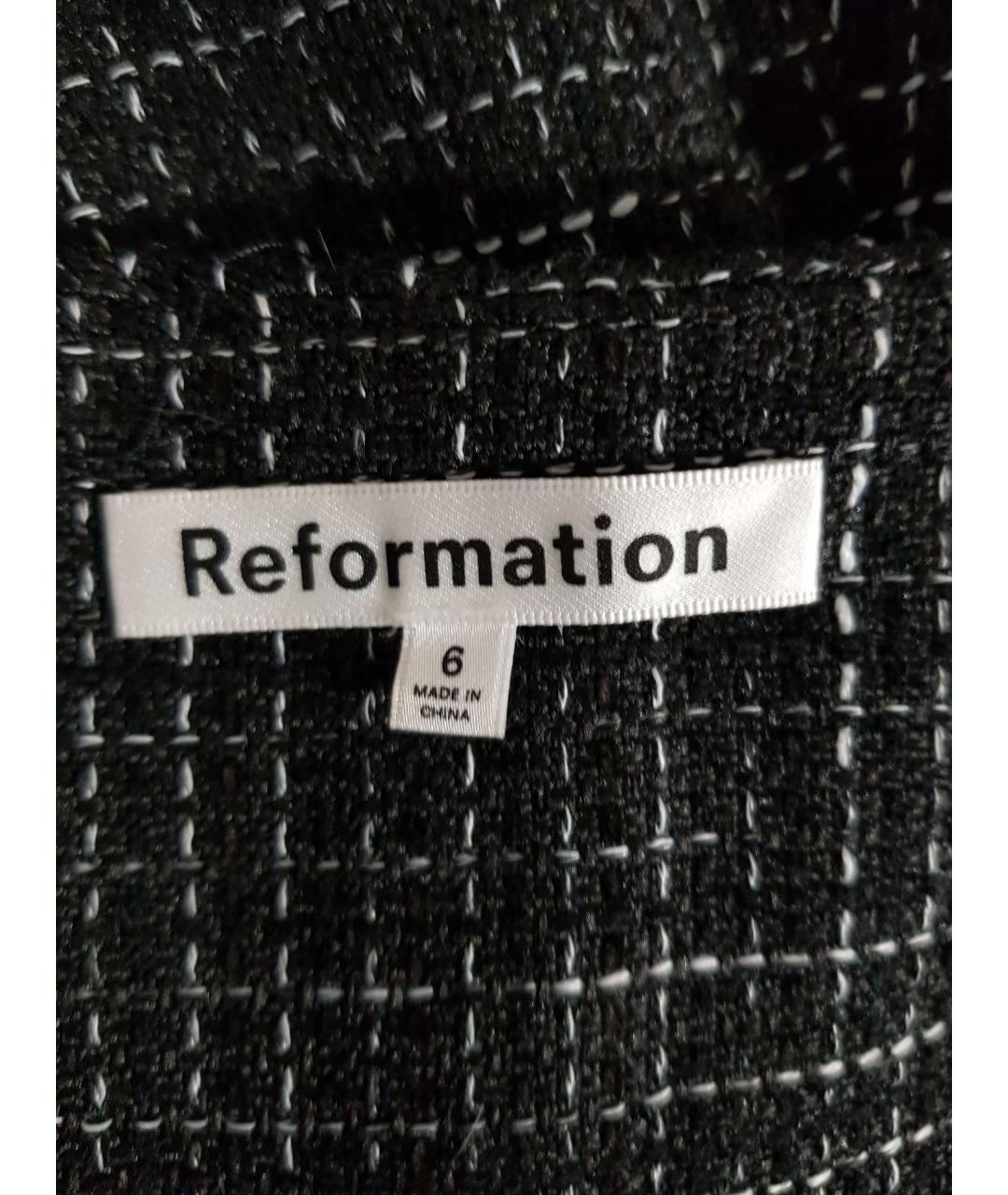 REFORMATION Черный полиэстеровый жакет/пиджак, фото 3
