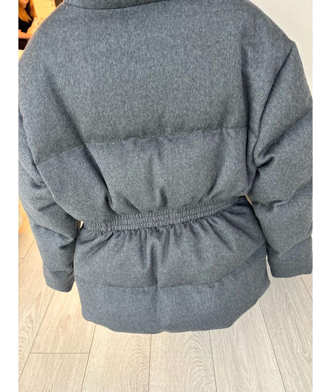 PRADA Серый кашемировый пуховик, фото 4