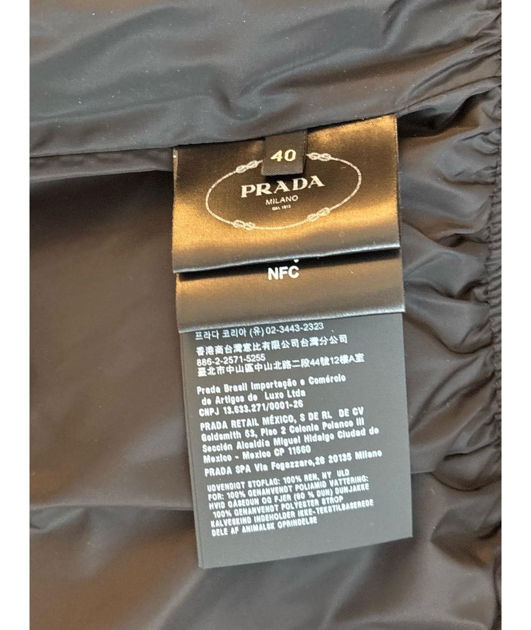 PRADA Серый кашемировый пуховик, фото 7