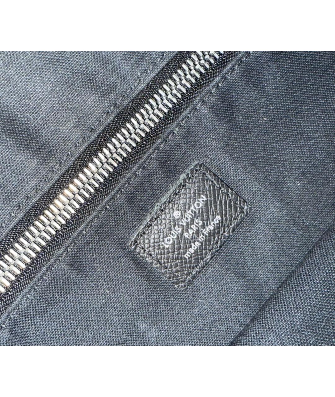 LOUIS VUITTON Черная кожаная сумка на плечо, фото 5