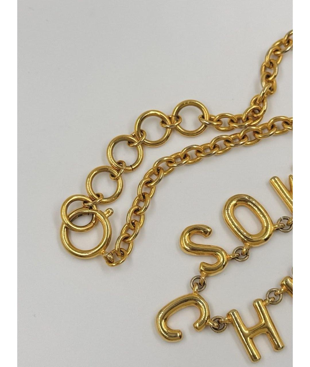 MOSCHINO Золотое позолоченное колье, фото 3