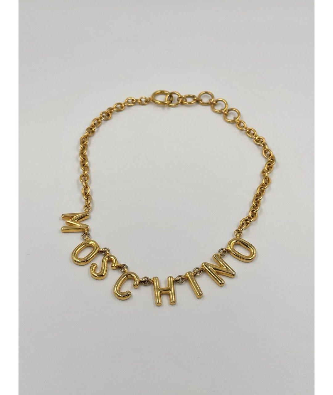 MOSCHINO Золотое позолоченное колье, фото 6