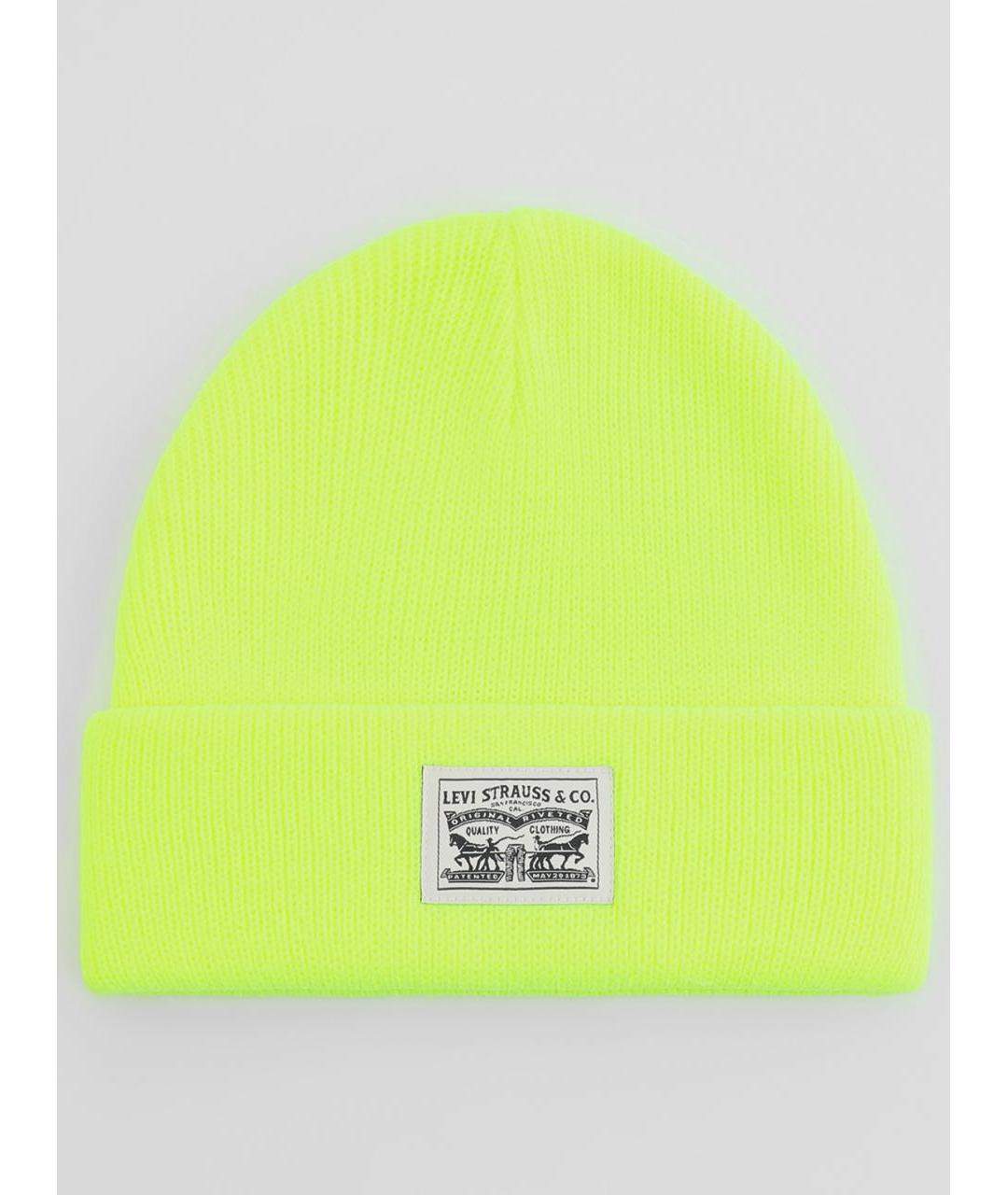 LEVI'S Желтая хлопковая шапка, фото 4