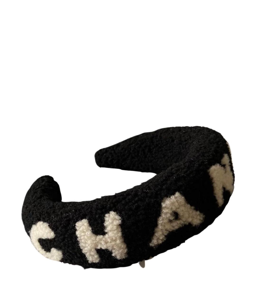 CHANEL Черный ободок, фото 1