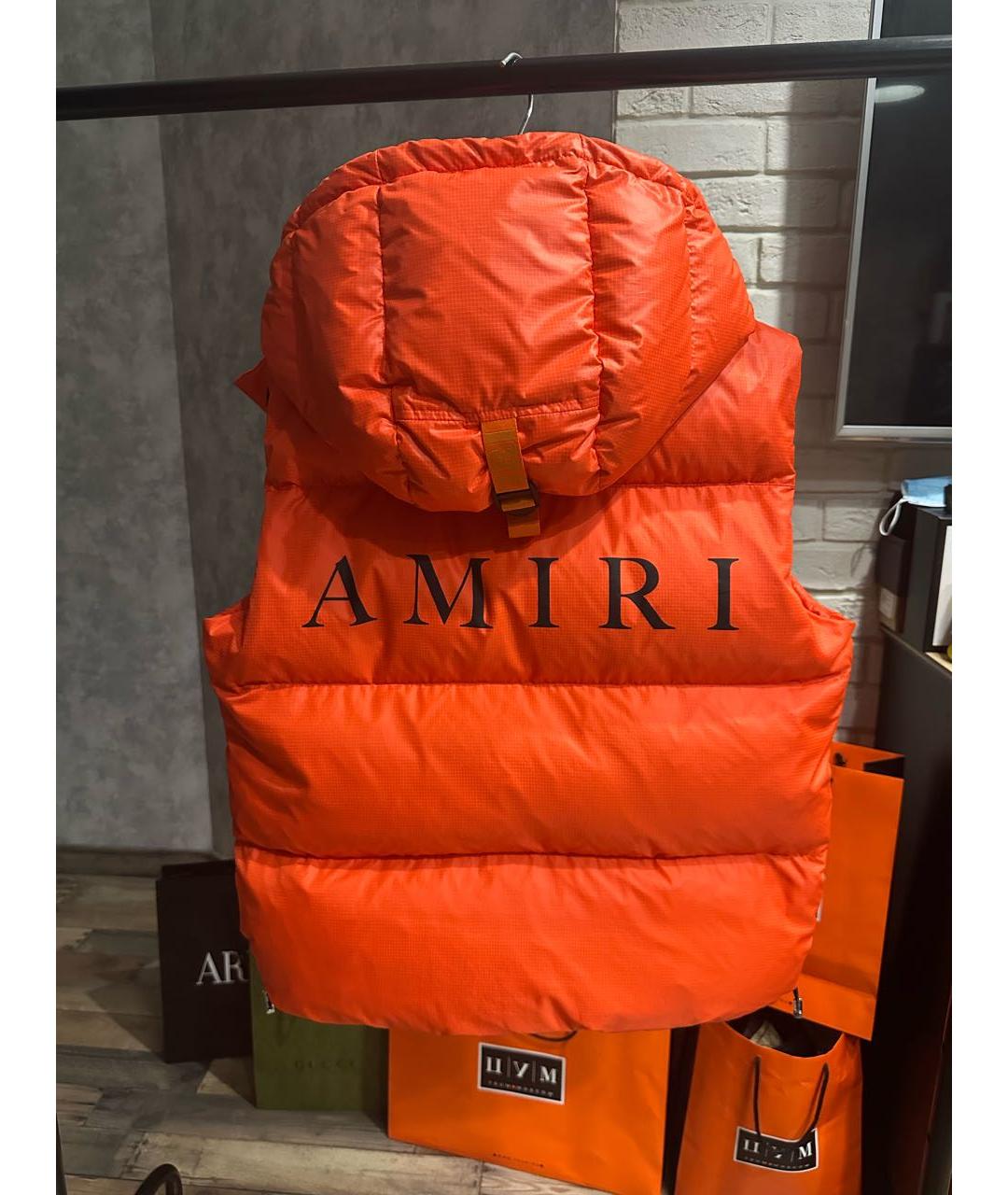 AMIRI Оранжевый полиэстеровый жилет, фото 3