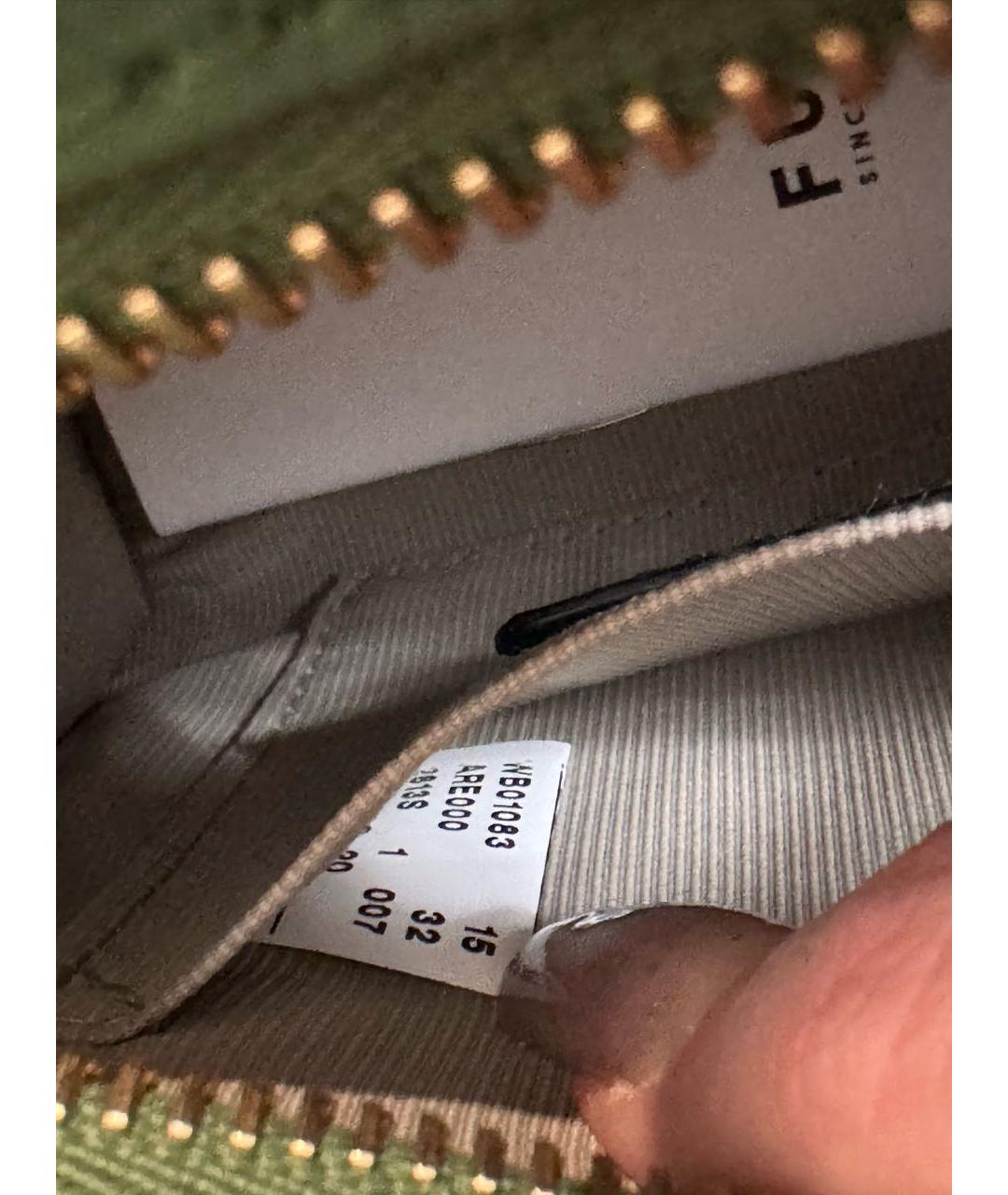 FURLA Зеленая кожаная сумка через плечо, фото 8