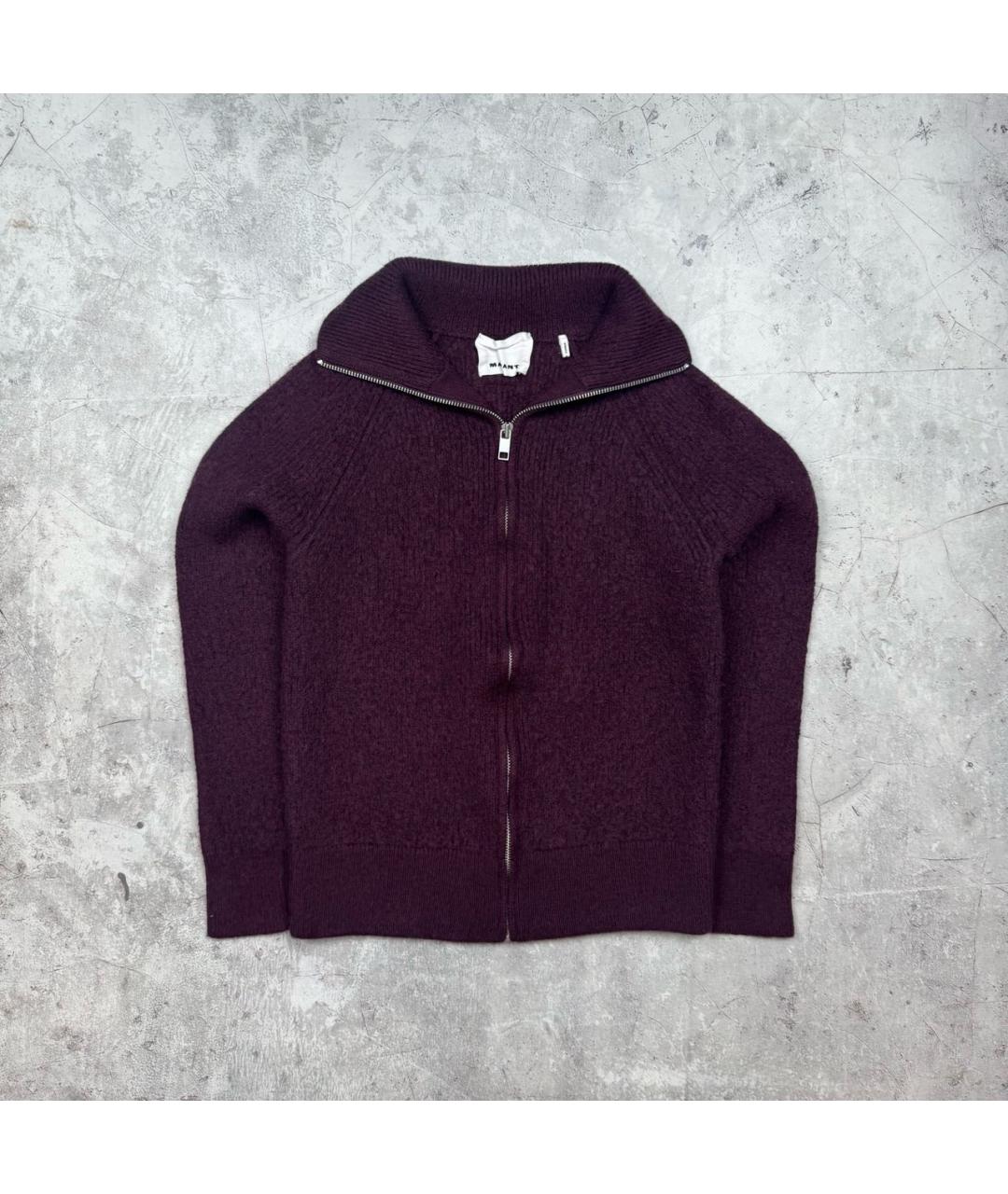 ISABEL MARANT Бордовый шерстяной кардиган, фото 7