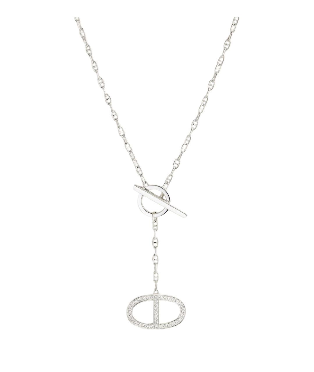 HERMES Золотая подвеска из белого золота, фото 1