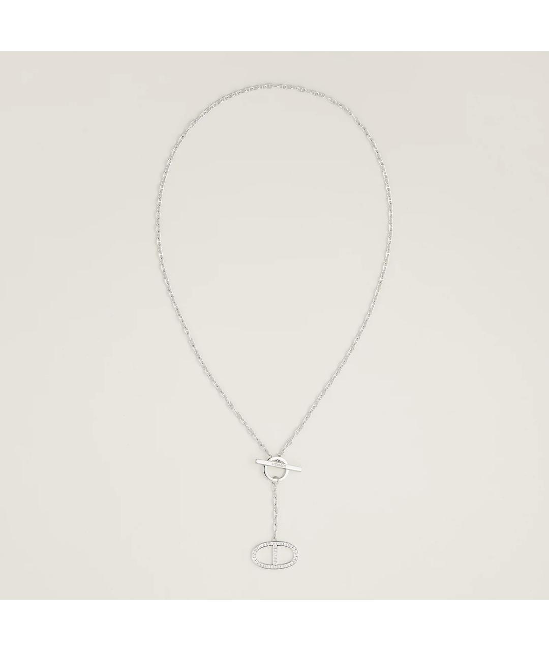 HERMES Золотая подвеска из белого золота, фото 2