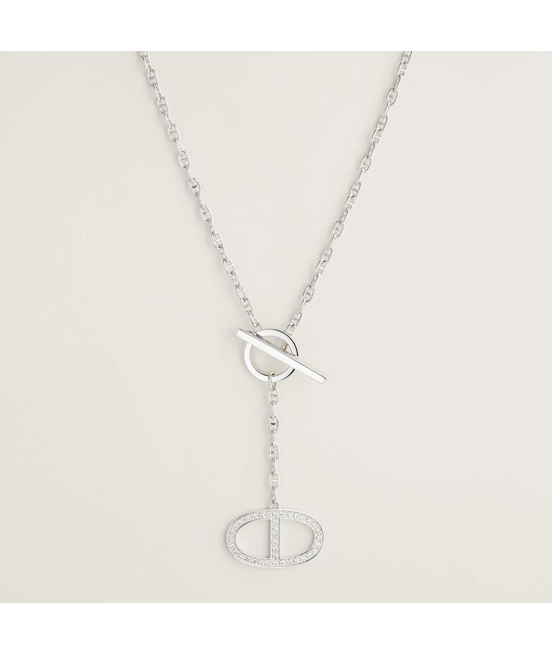 HERMES Золотая подвеска из белого золота, фото 4