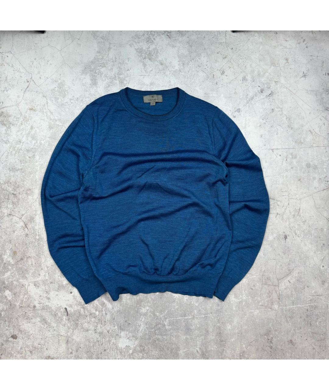CANALI Синий хлопковый джемпер / свитер, фото 5