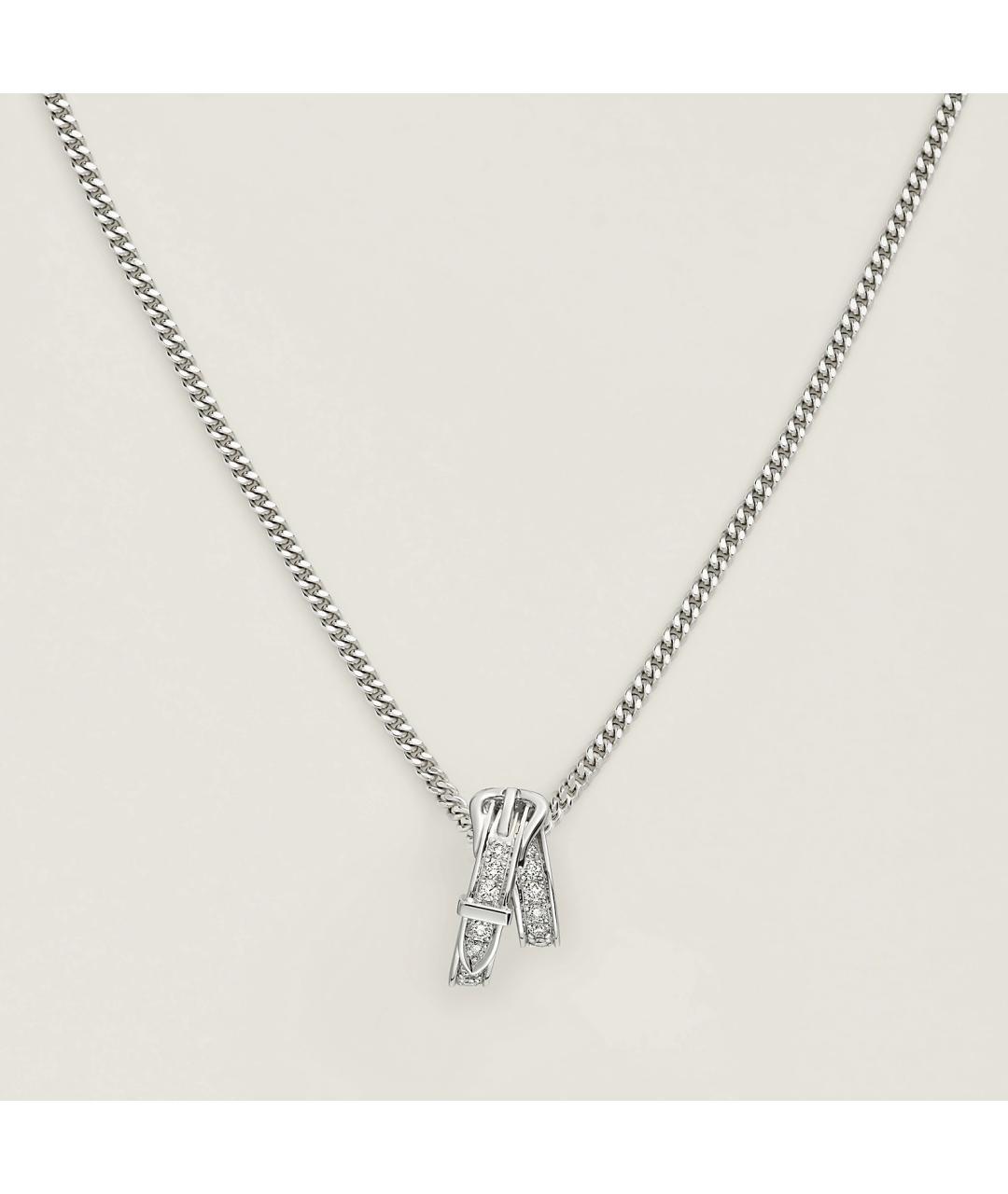 HERMES Золотая подвеска из белого золота, фото 4